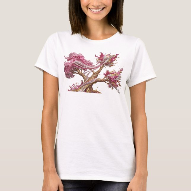 Classic Gold ABSTRACT ART Design T-Shirt (Front)