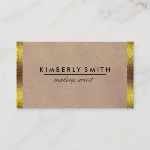 Classic Gold Border Business Card