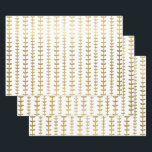 Classic Gold Botanical Leaf Pattern Wedding Wrappi Wrapping Paper Sheet<br><div class="desc">Wedding gift-giving in a faux gold hearts leaf pattern makes an awesome presentation.  Ideal for newlyweds,  bridal showers,  wedding showers,  new homes,  engagement showers,  and more.</div>