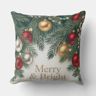 Classic Gold Bright Throw Pillow