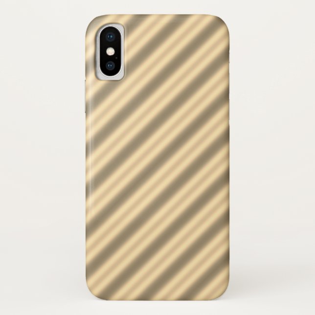 Classic Gold Diagonal Stripe iPhone / coque ipad (Dos)