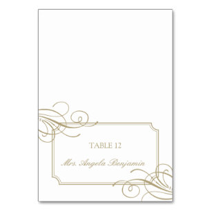 Classic Gold Frame Luxury Place Card