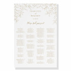 Classic Gold Greenery Mariage Seating Chart