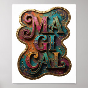 Classic Gold MAGICAL Statement Design Poster