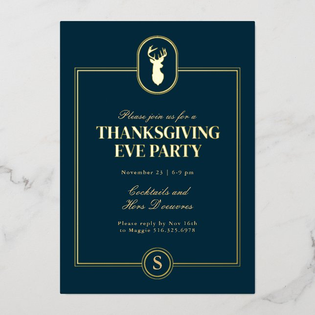 Classic Gold Stag Thanksgiving Eve Party (Front)