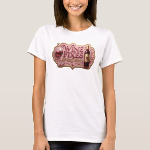 Classic Gold WINE FIXES EVERYTHING Tee