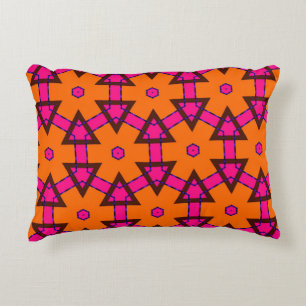 classic golden pattern. golden ornament in arabian accent pillow