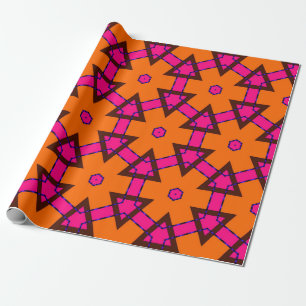 classic golden pattern. golden ornament in arabian wrapping paper