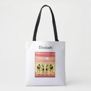 Classic Golden Sunset Break Dance  Tote Bag