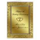 Classic Golden Wedding Anniversary Greeting Card