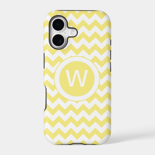 Classic Golden Yellow Chevron Pattern (Back)