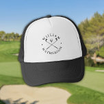 Classic Golf Clubs Personalized Name Trucker Hat<br><div class="desc">Personalize the name to create a classic and stylish golf gift. Ideal for individuals,  golf clubs and as a company gift.
Designed by Thisisnotme©</div>