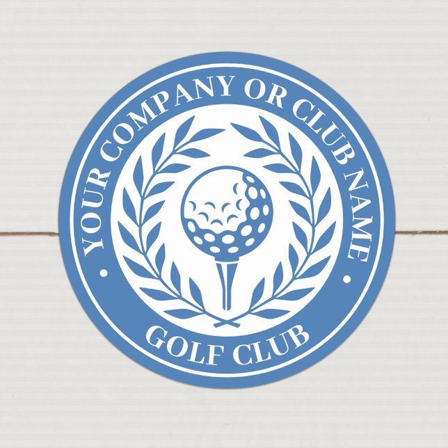 Classic Golf Custom Name Sticker Name Blue (Creator Uploaded)