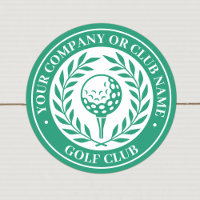 Classic Golf Custom Name Sticker Name Green