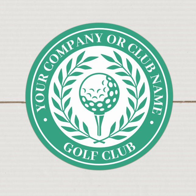 Classic Golf Custom Name Sticker Name Green (Creator Uploaded)