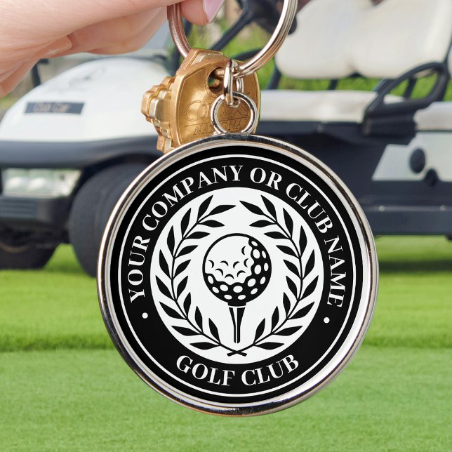 Classic Golf Keychain Custom Name Black (Creator Uploaded)