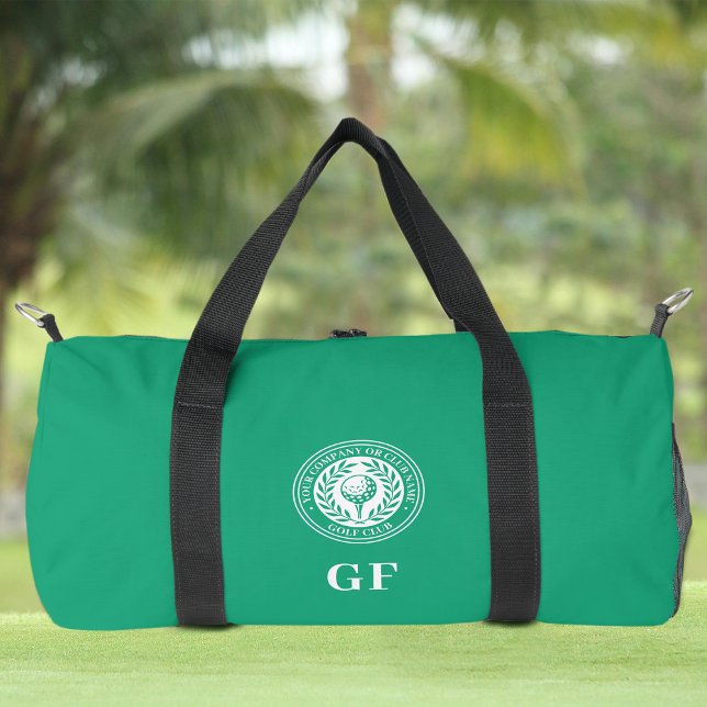 Classic Golf Monogram Duffle Bag Custom Name Green (Creator Uploaded)