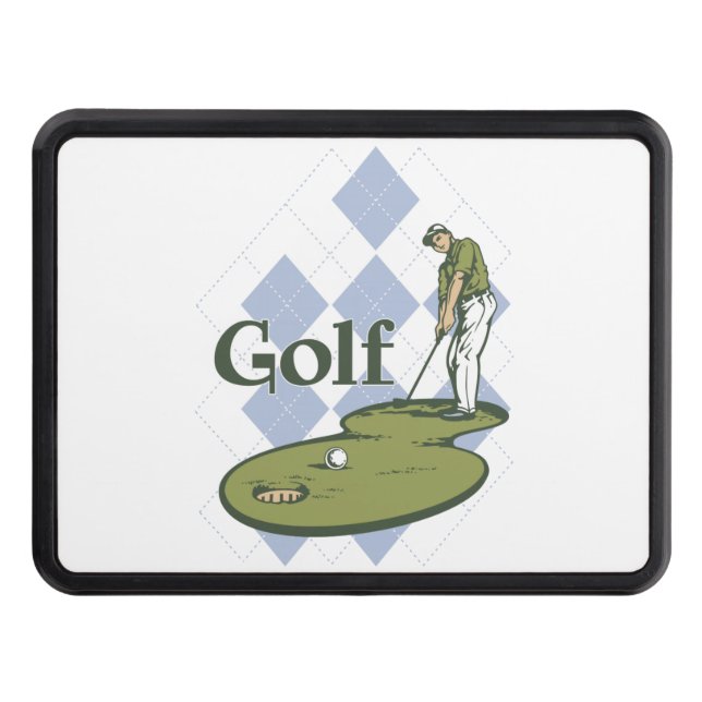 Classic Golf Trailer Hitch Cover (Front)