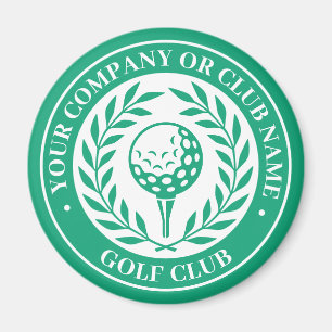 Classic Golf Victory Wreath Custom Name Green Magnet