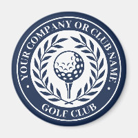 Classic Golf Victory Wreath Custom Name Navy