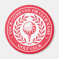 Classic Golf Victory Wreath Custom Name Red