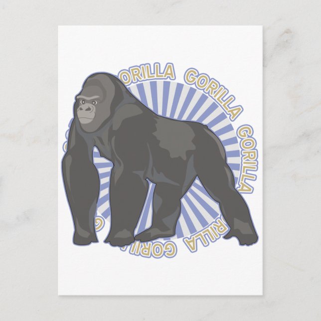 Classic Gorilla Postcard (Front)