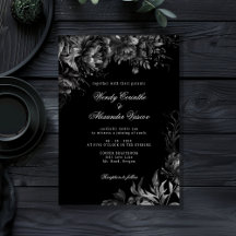 Classic Gothic Black Wedding