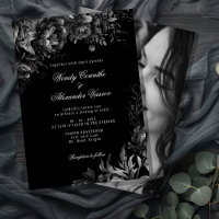 Classic Gothic Black Wedding Photo