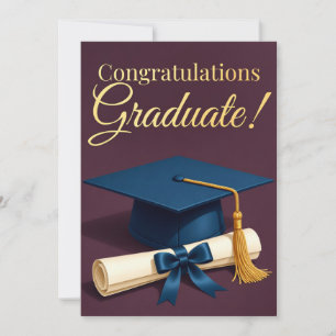 Classic Graduation Ceremony Theme Holiday Card