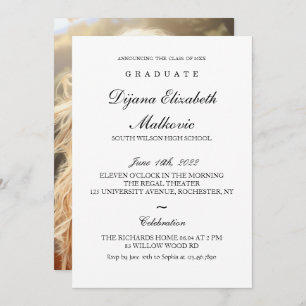 Classic Graduation Invitation