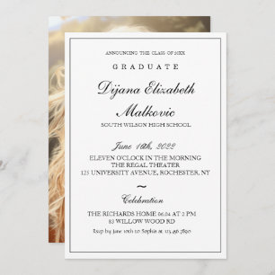 Classic Graduation Invitation
