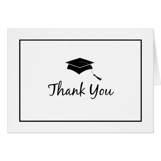 Classic Graduation Thank You Cards