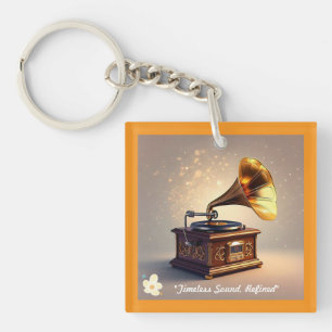 "Classic Gramophone Revival" Keychain