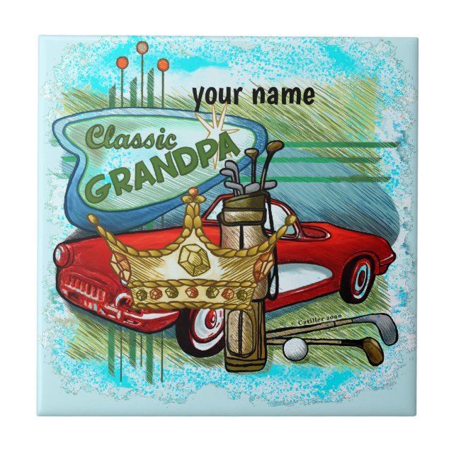 Classic Grandpa  Tile (Front)