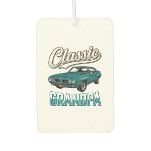 Classic Grandpa Vintage Car T-Shirt Design_1 Air Freshener