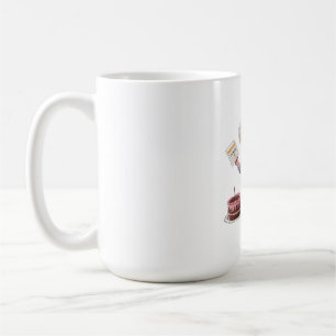 Classic Granny Bday with Giant Flowers Coffee Mug