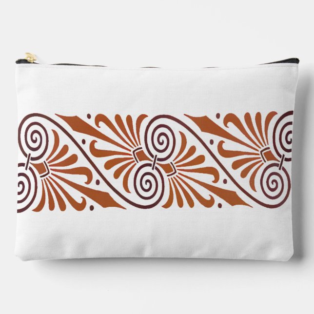 Classic Greek Elegance Neutral  Accessory Pouch (Front)
