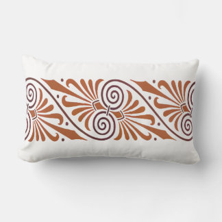 Classic Greek Elegance Neutral Lumbar Pillow