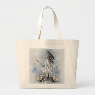 Classic greek statue Athena  Large Tote Bag