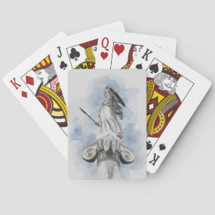 Classic Greek Statue Athena Poker Cards – Art Card