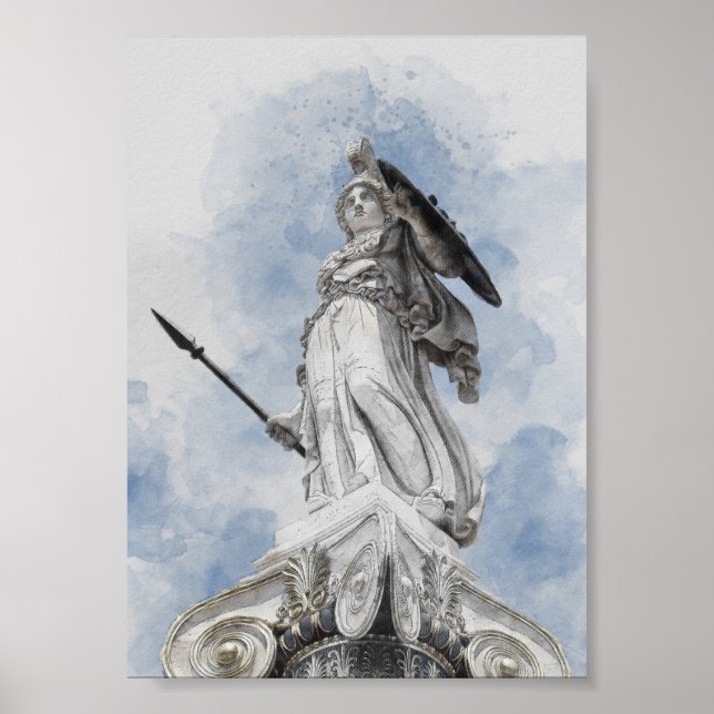 Classic greek statue Athena  Poster (Front)