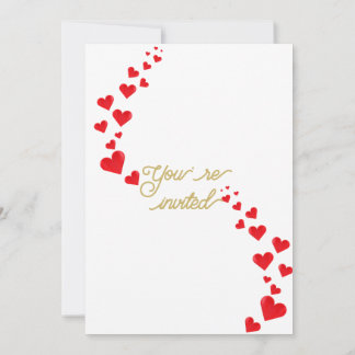 Classic Green and Gold Botanical Wedding Invitatio Invitation