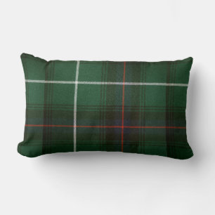 Classic Green and Red Plaid Lumbar Pillow