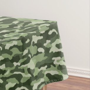 Classic Green Camouflage Tablecloth