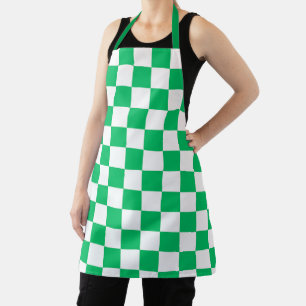Classic green checkered  apron