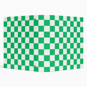 Classic green checkered  binder