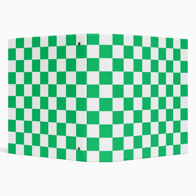 Classic green checkered  binder (Background)