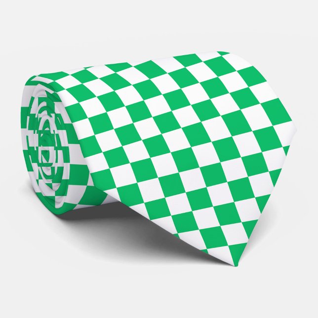 Classic green checkered  tie (Creator Uploaded)