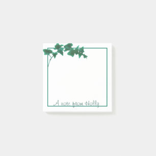 Classic Green English Ivy   nature lover gift  Post-it Notes
