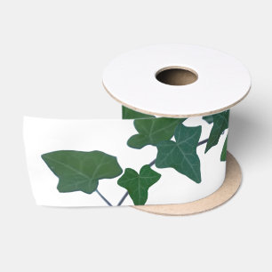 Classic Green English Ivy Satin Ribbon